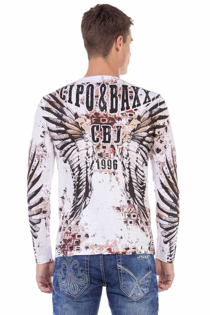 CL494 Kuru Kafa Desenli Sweatshirt