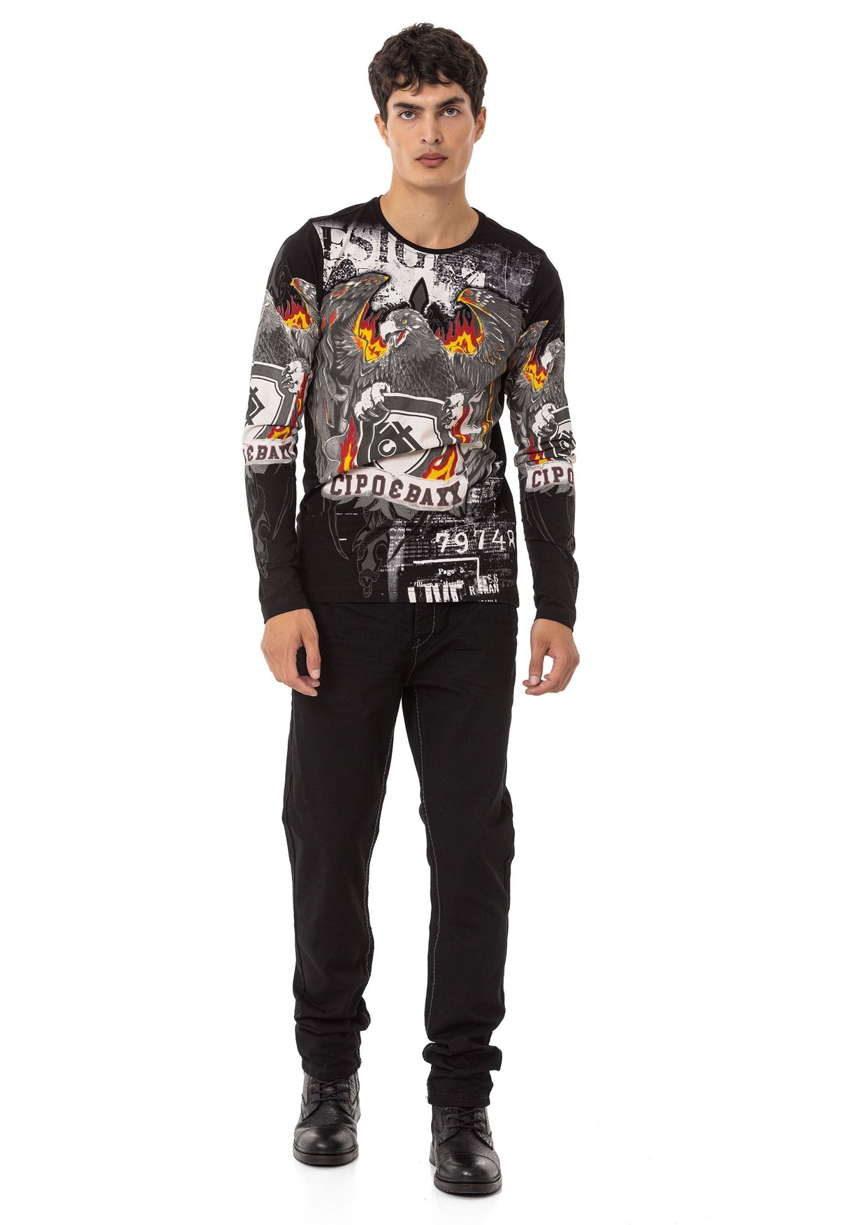 CL553–Men’s Basic Zip-Up Urban Hoodie