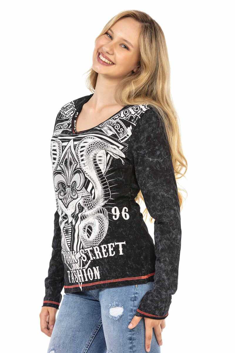 WL285 Desenli New York Street Baskılı Sweatshirt
