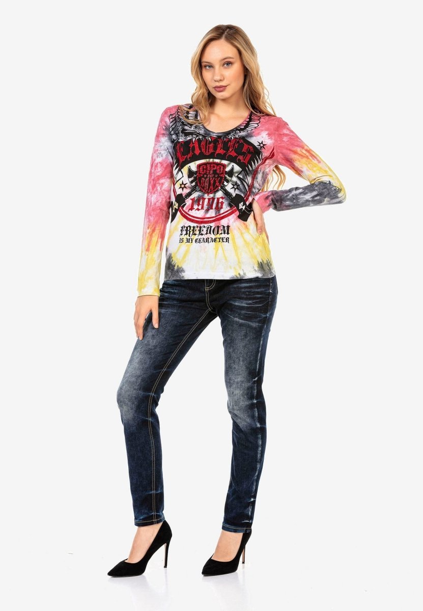 WL291 Eagles Baskılı Uzun Kol Tişört