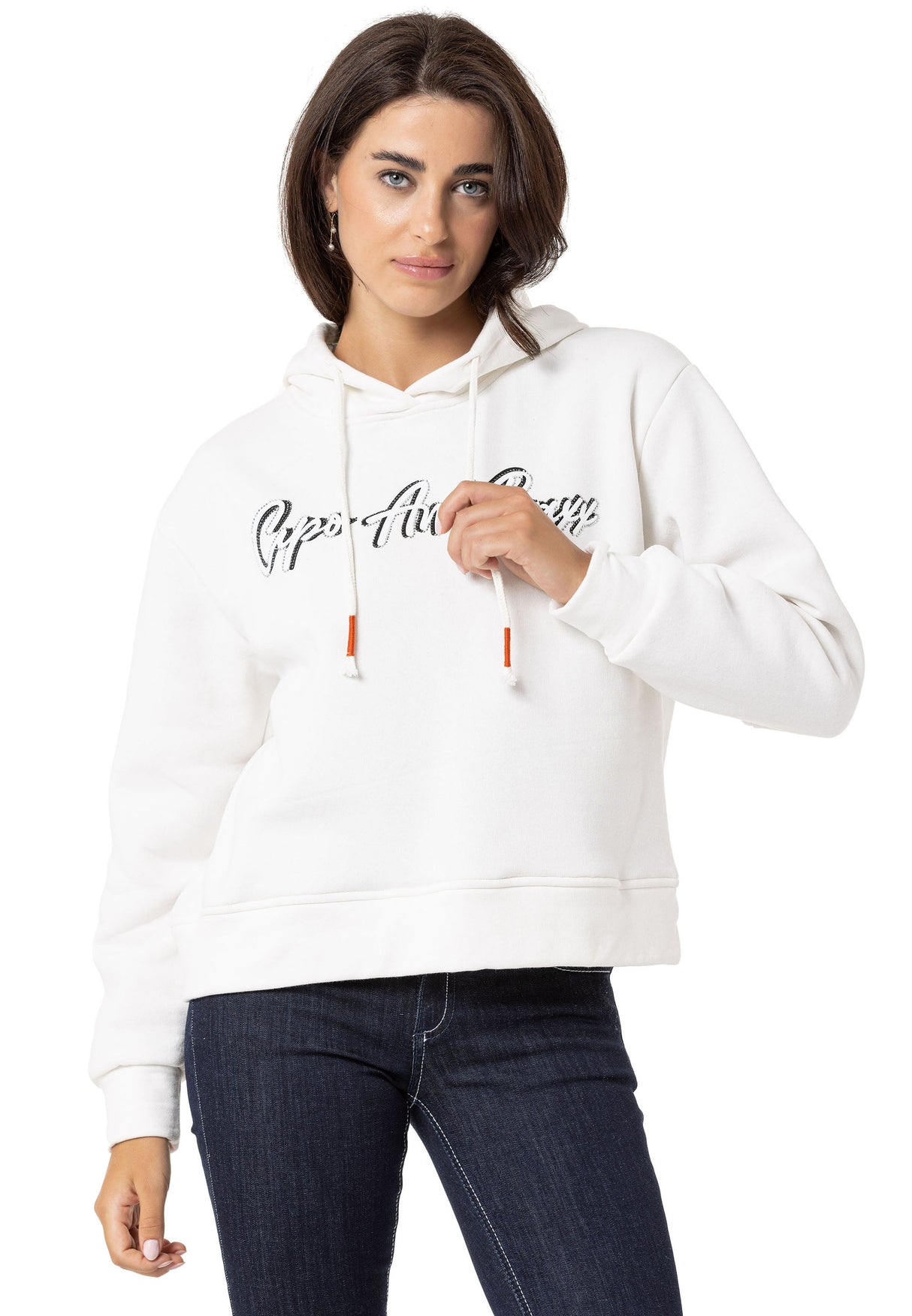 WL351 Basic Ön Kısım Baskılı Sweatshirt