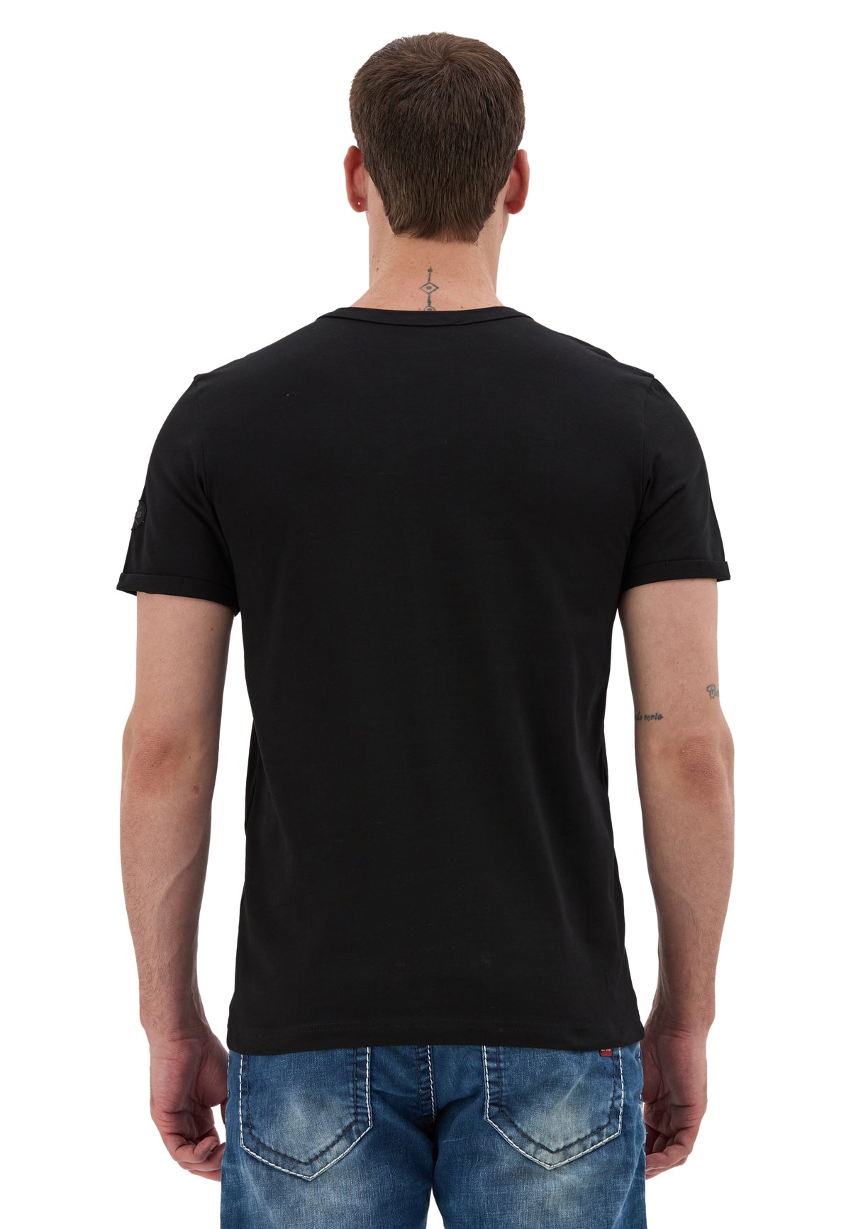 Erkek Basic Bisiklet Yaka Slim Fit Tişört CT854
