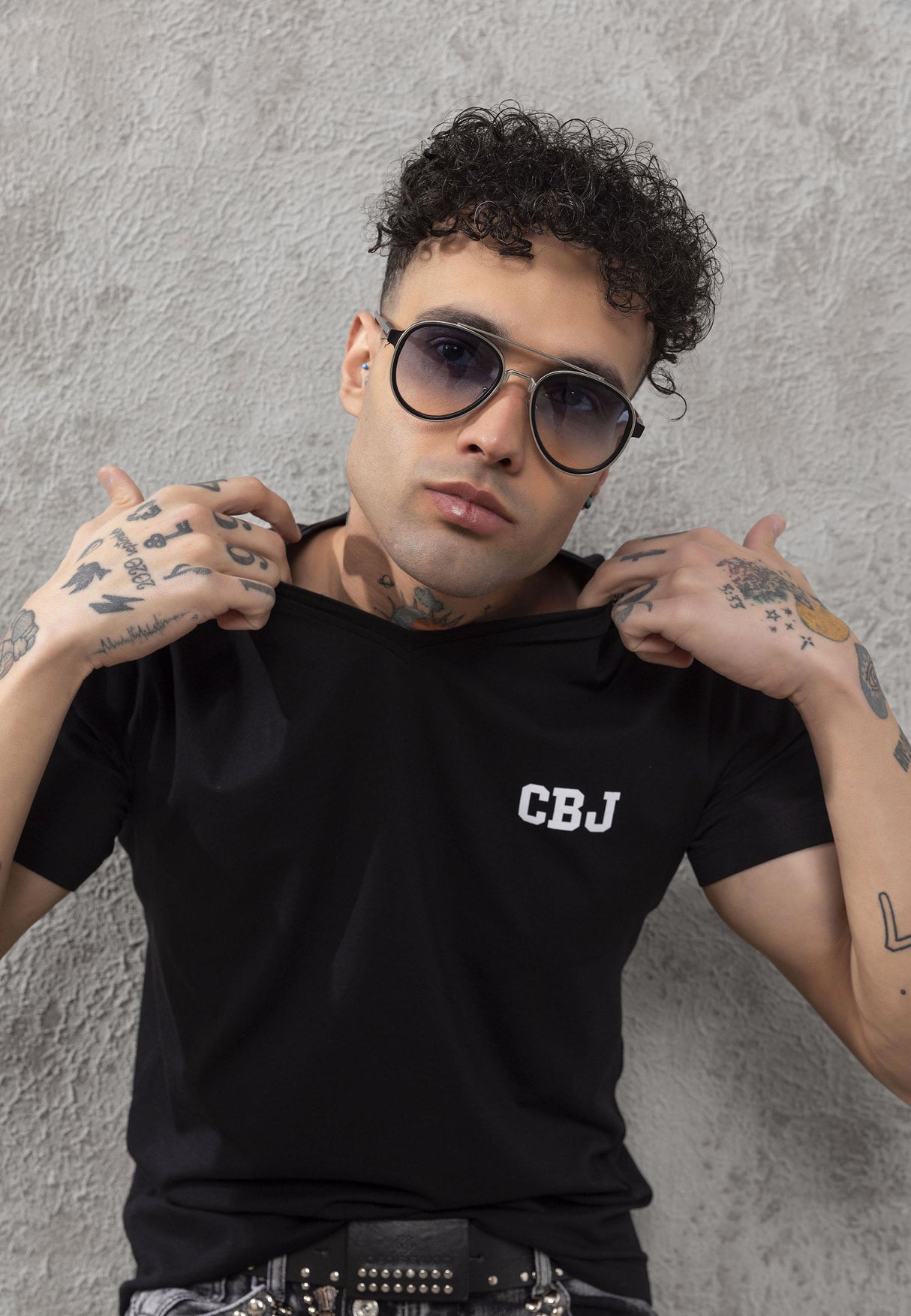 CT790 Men’s Stylish V-Neck T-Shirt – Bold Elegance Edition