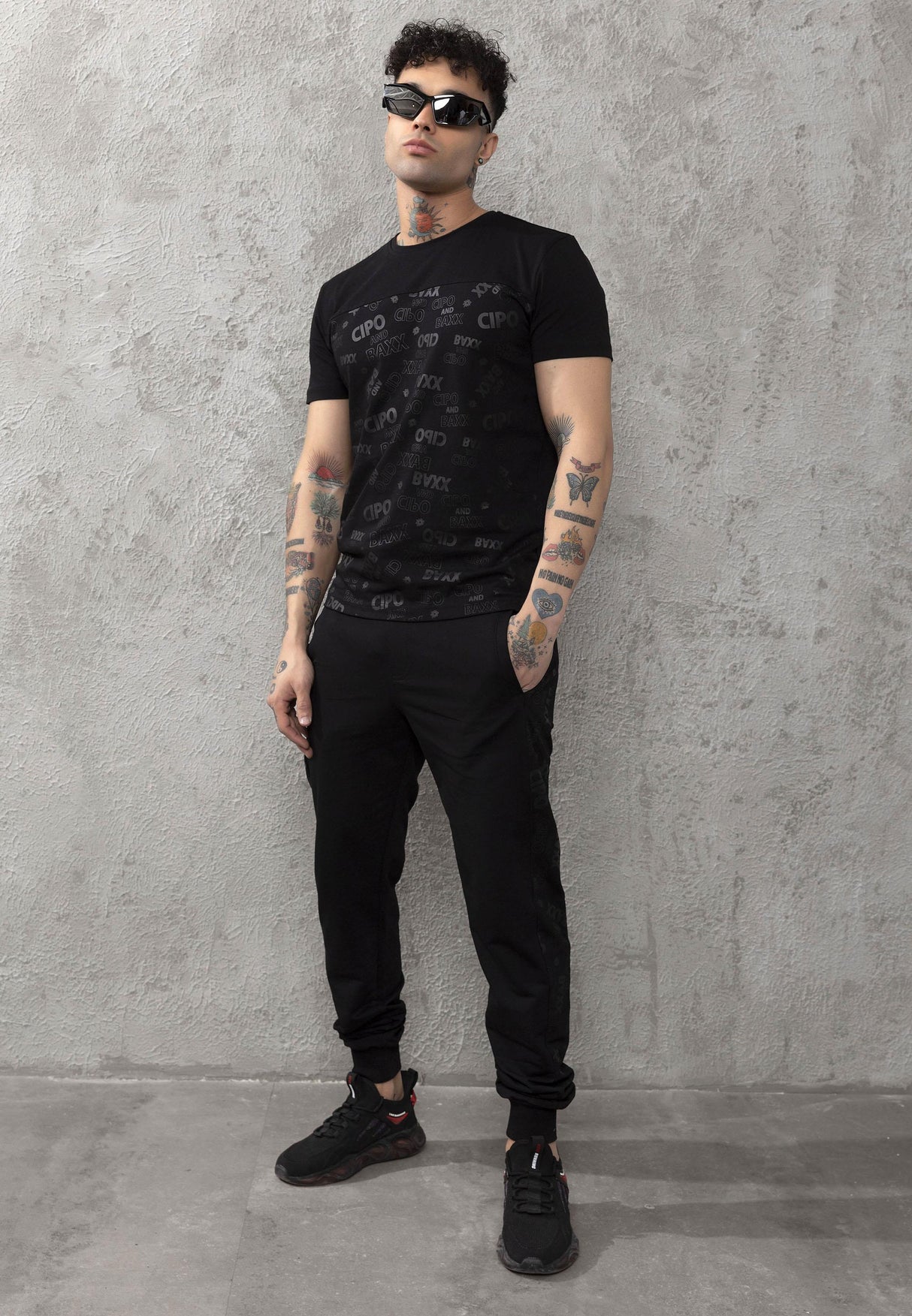 CT791 Men’s Extreme Street Style Logo Print T-Shirt