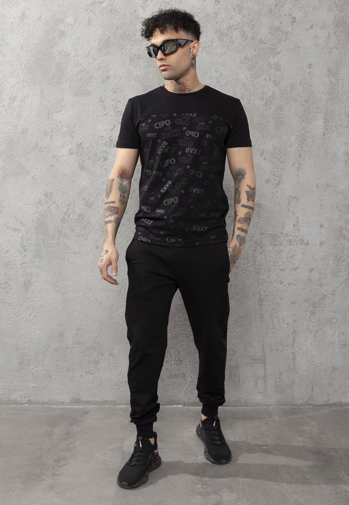 CT791 Men’s Extreme Street Style Logo Print T-Shirt