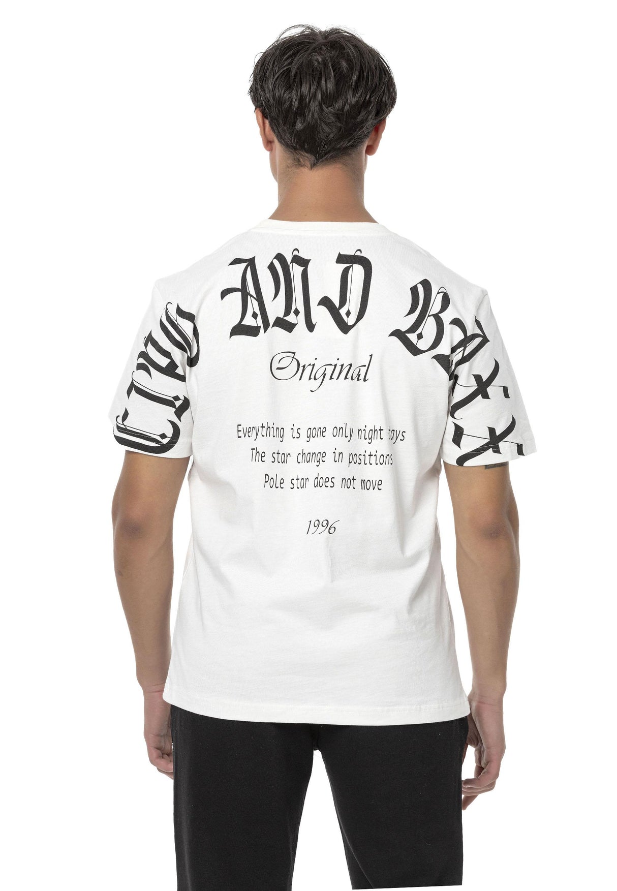 CT787 Men’s Oversized T-Shirt with Large Back Logo Print