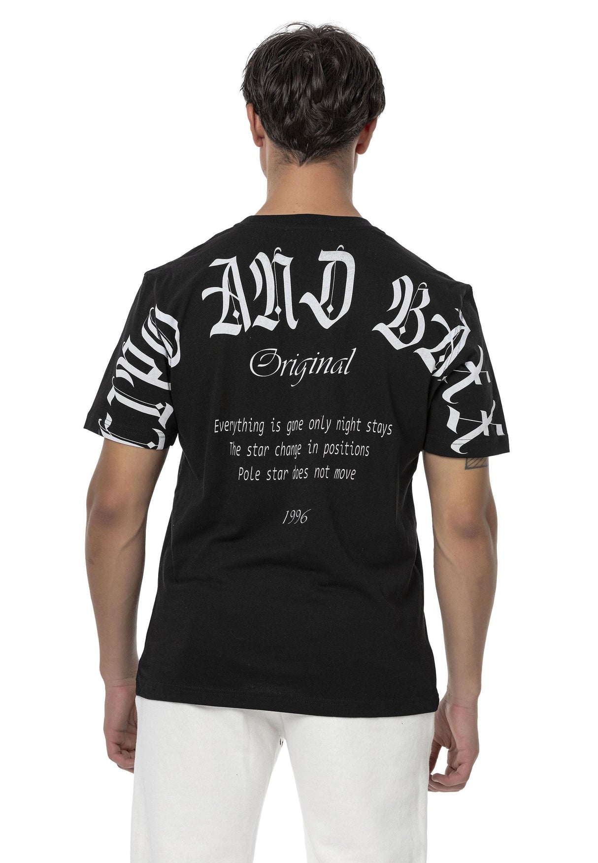 CT787 Men’s Oversized T-Shirt with Large Back Logo Print