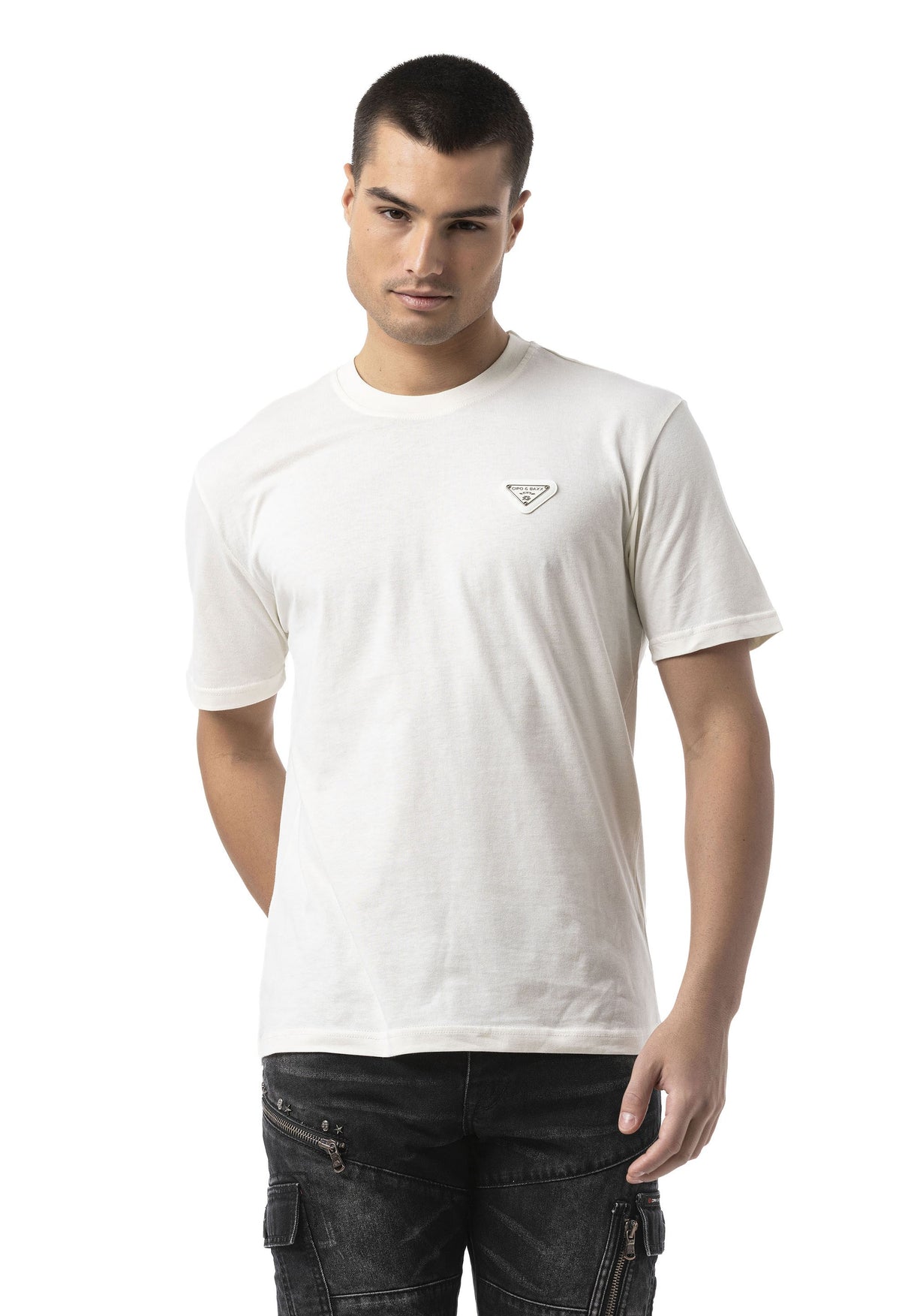 CT823 Erkek Tişört – Bisiklet Yaka | Regular Fit | Dijital Baskı