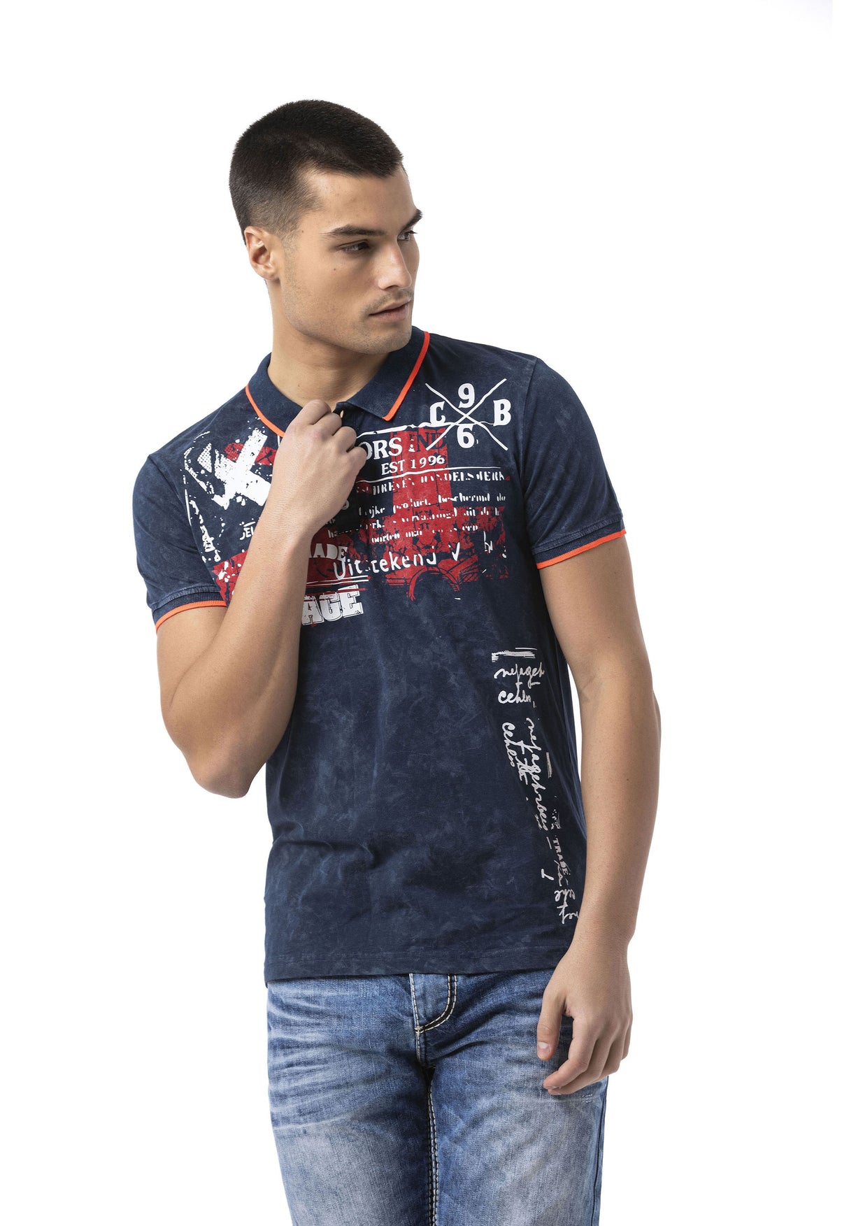CT795 The Elite Knit Collar Flex Men T-Shirt