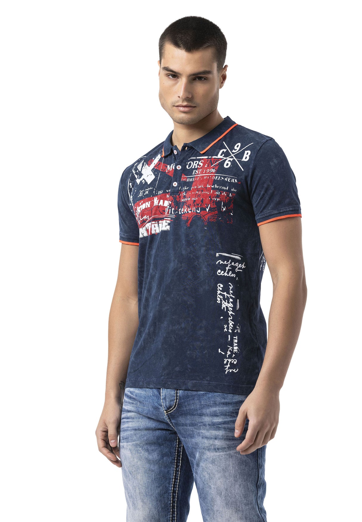 CT795 The Elite Knit Collar Flex Men T-Shirt