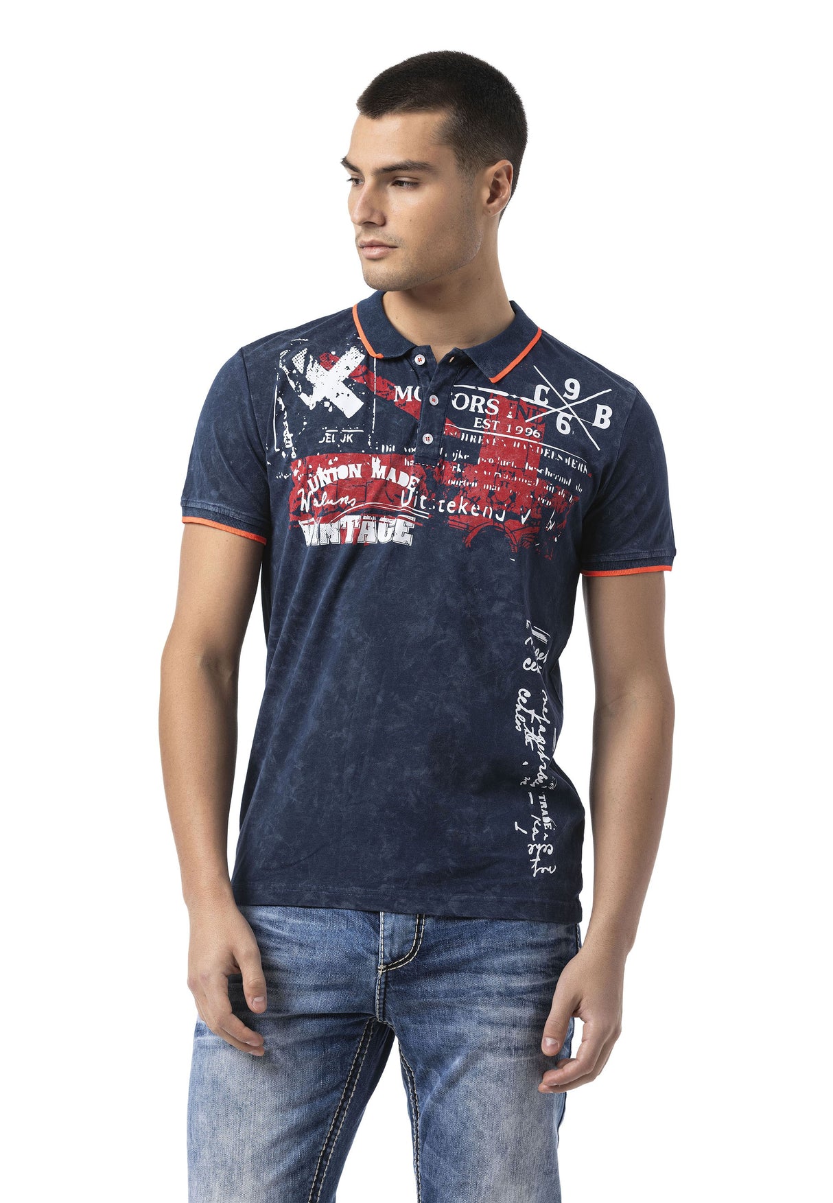 CT795 The Elite Knit Collar Flex Men T-Shirt