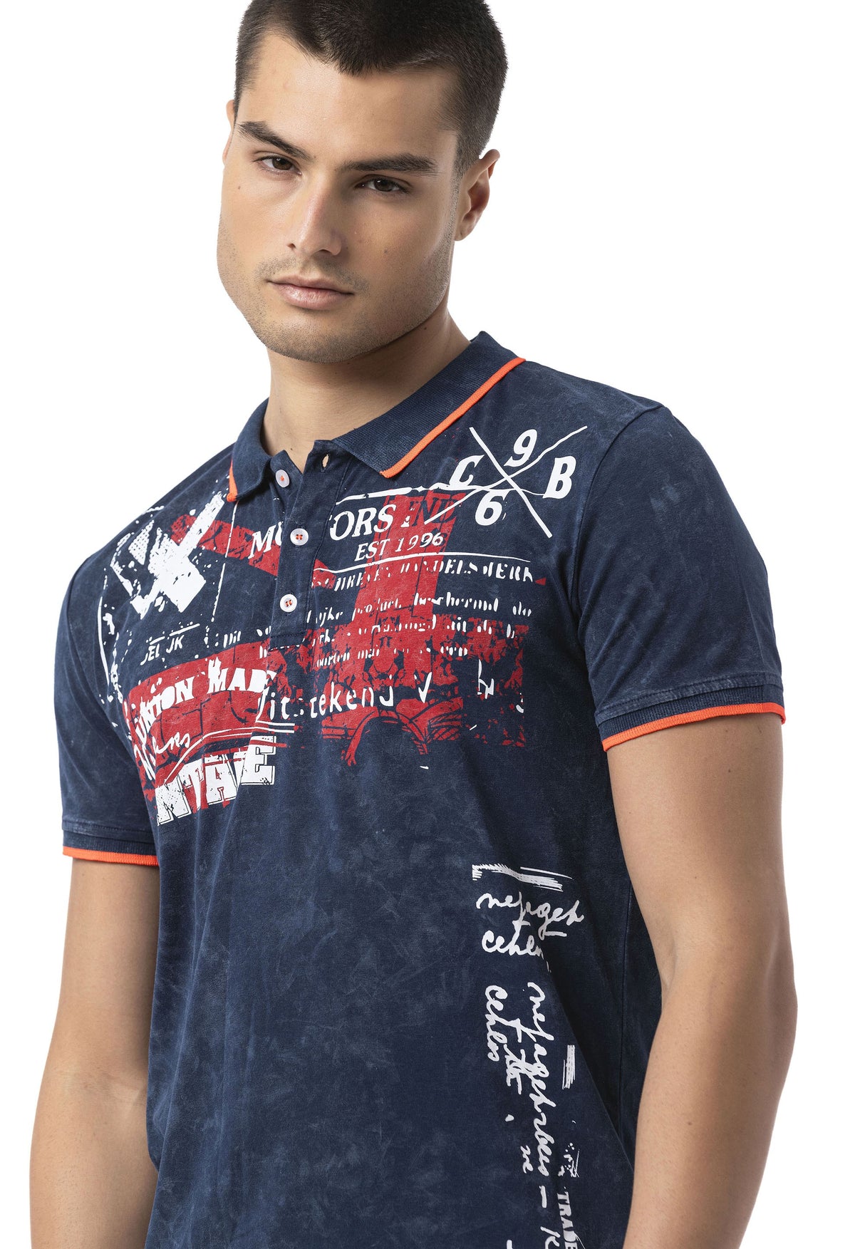 CT795 The Elite Knit Collar Flex Men T-Shirt