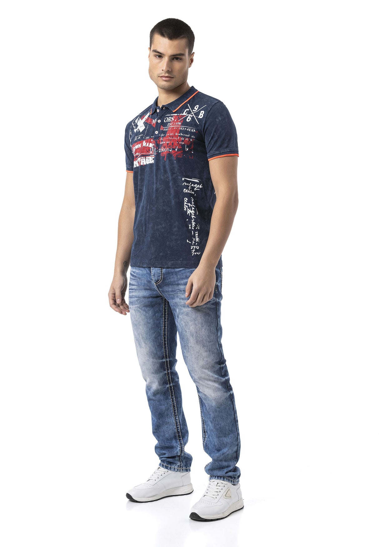 CT795 The Elite Knit Collar Flex Men T-Shirt