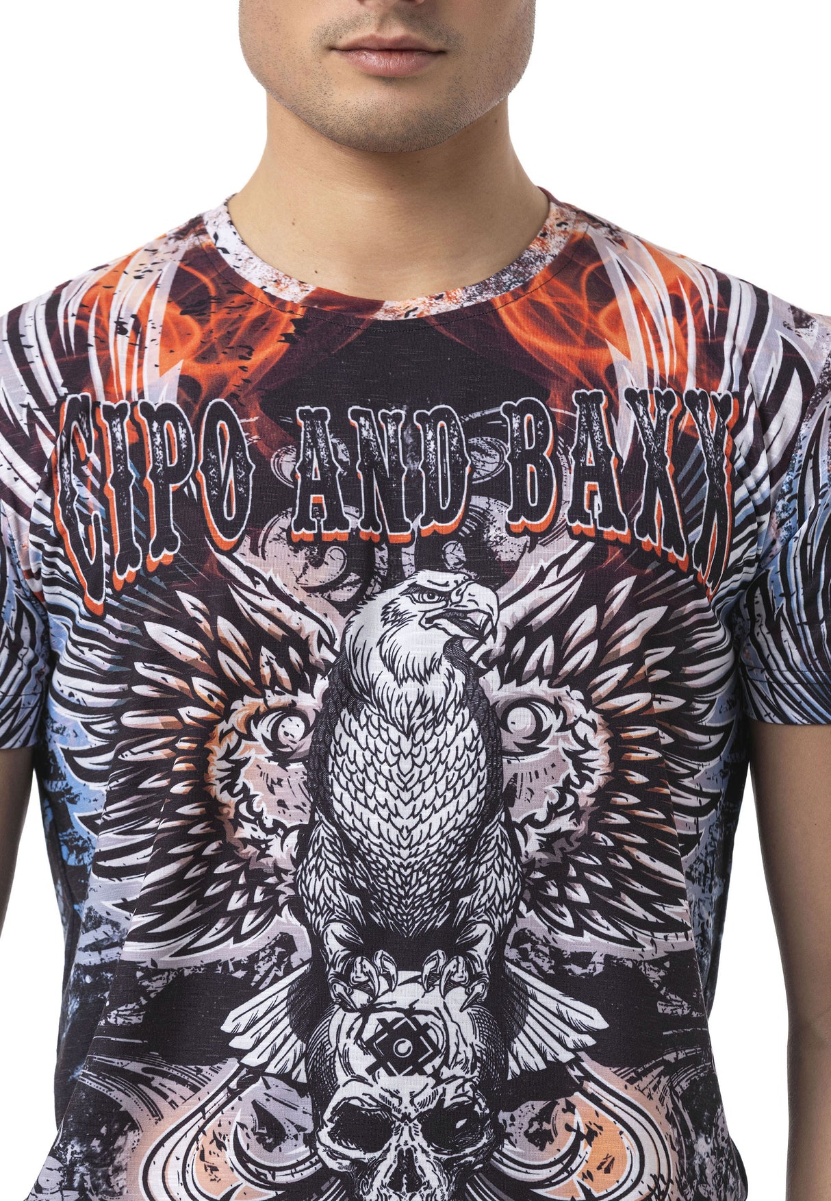 CT818 Pattern Storm Hype Men T-Shirt