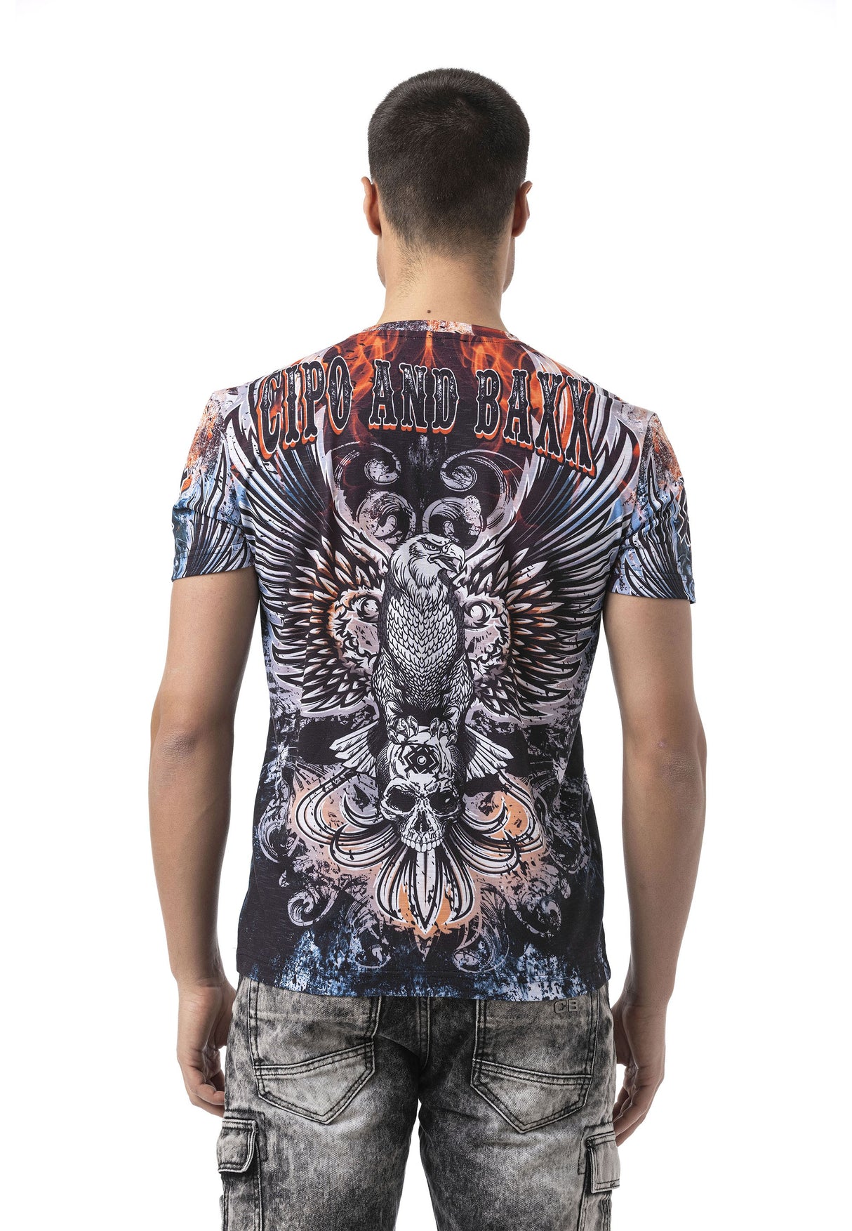 CT818 Pattern Storm Hype Men T-Shirt