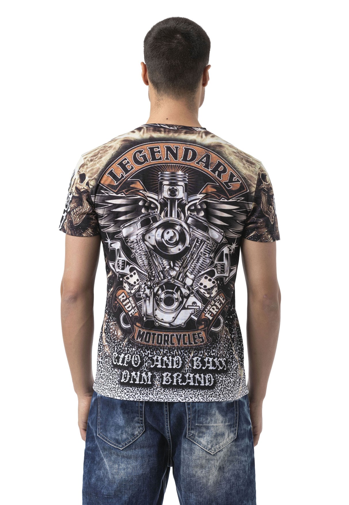 CT820 Urban Pulse Pattern Men T-Shirt