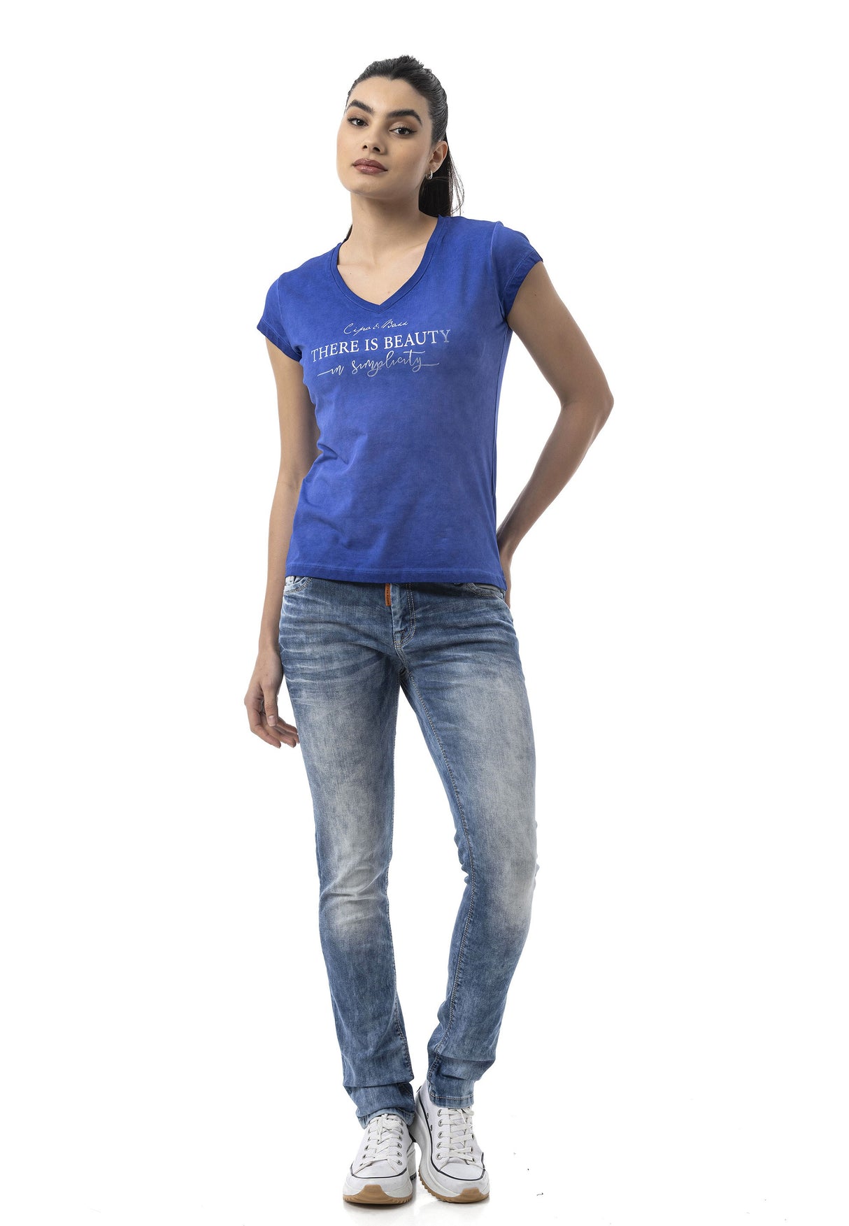 WT396 Women's Graphic Print T-Shirt