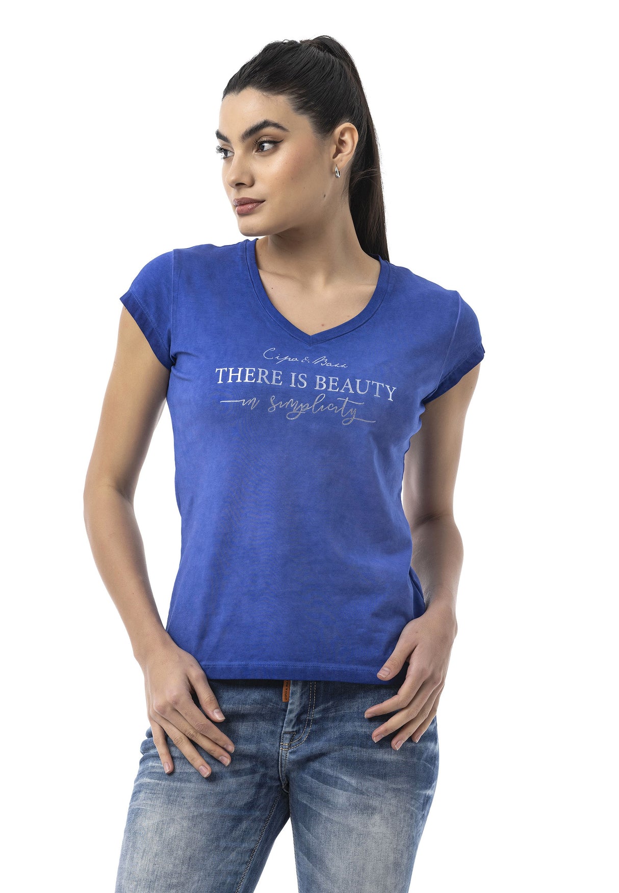 WT396 Women's Graphic Print T-Shirt