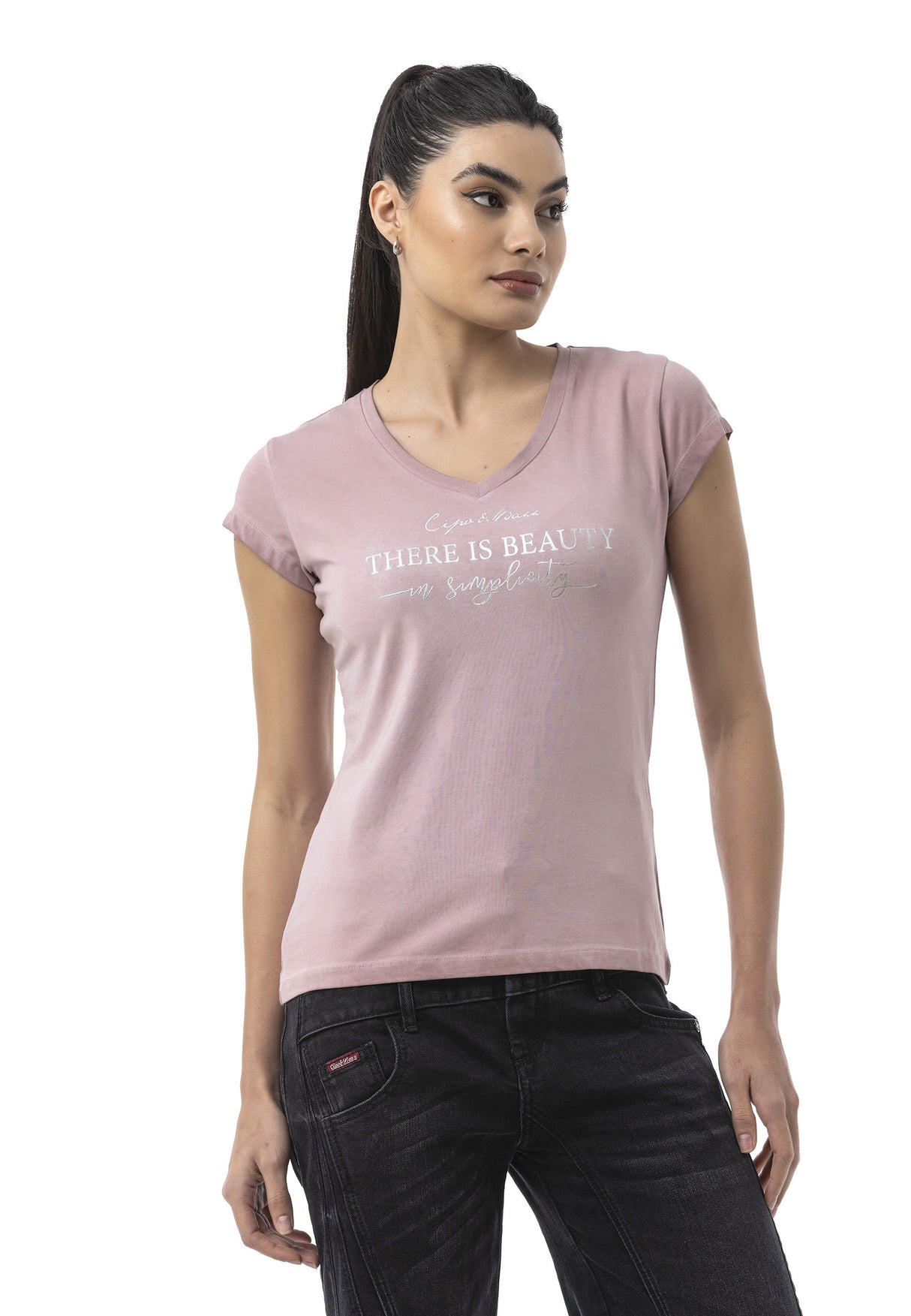 WT396 Women's Graphic Print T-Shirt