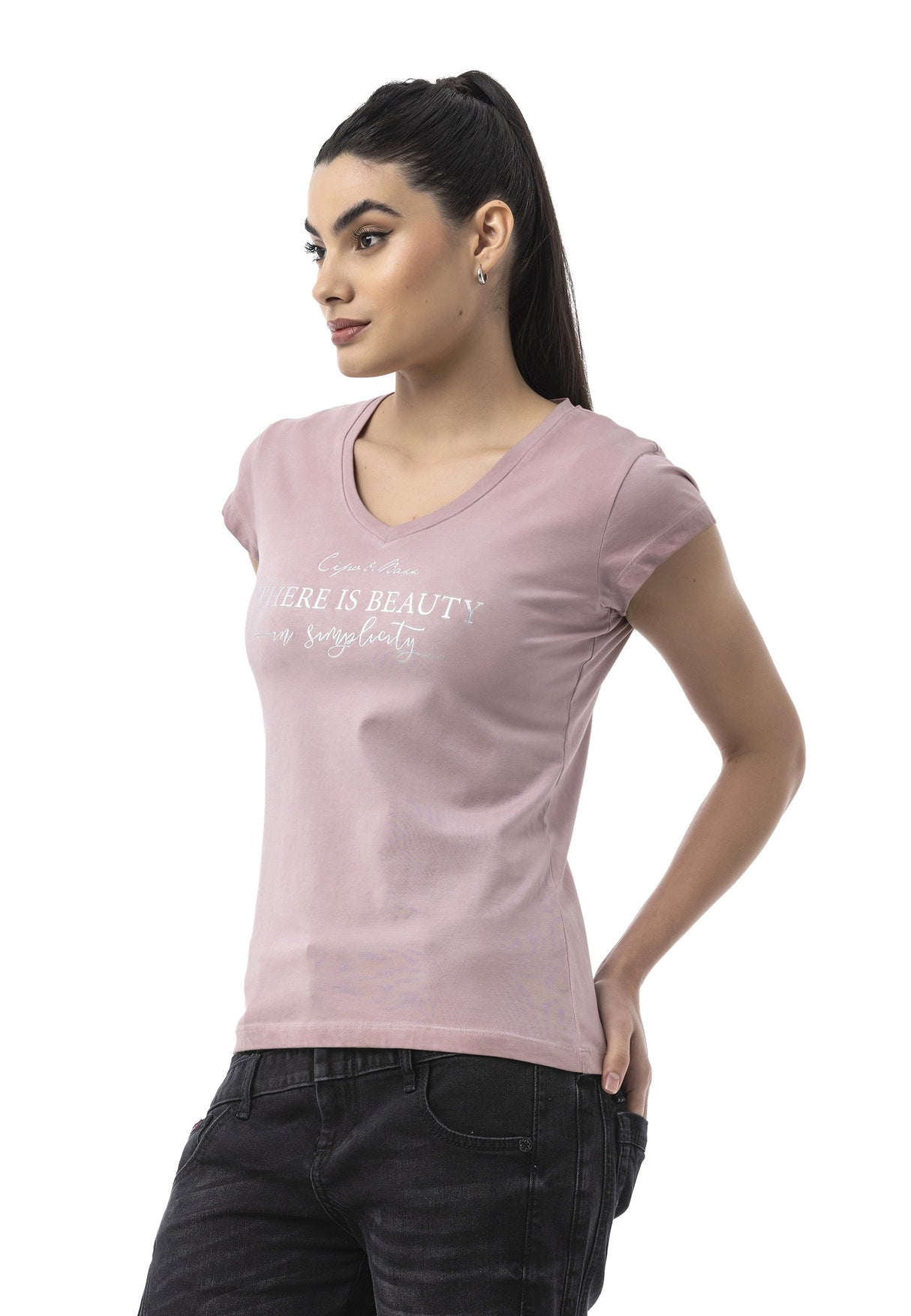 WT396 Women's Graphic Print T-Shirt