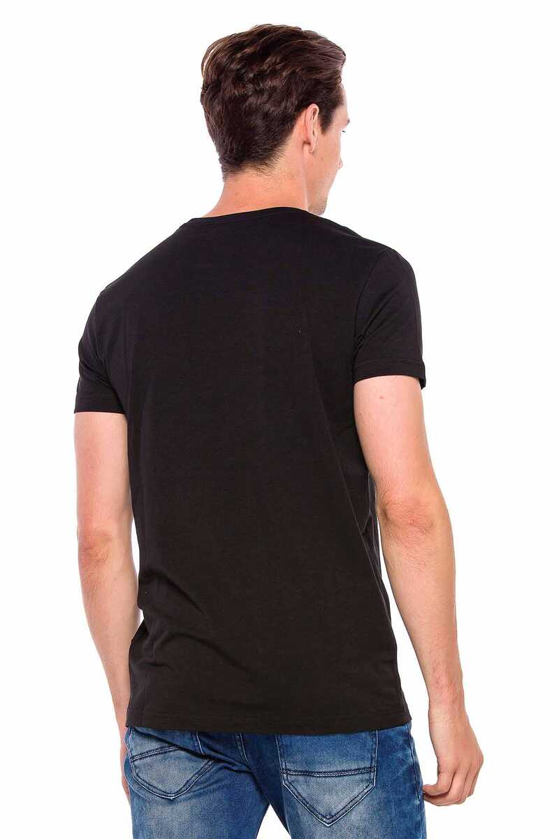 CT166 Berlin Baskılı Bisiklet Yaka Tişört