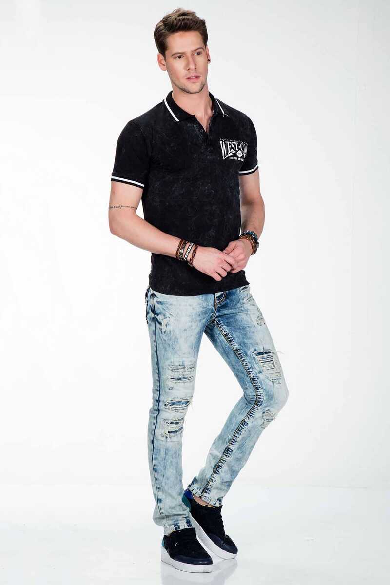 CT381 West Coast Baskılı Polo Yaka Tişört