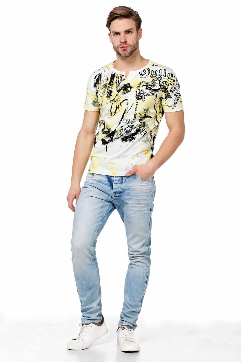 CT457 Baskılı Erkek Tişört