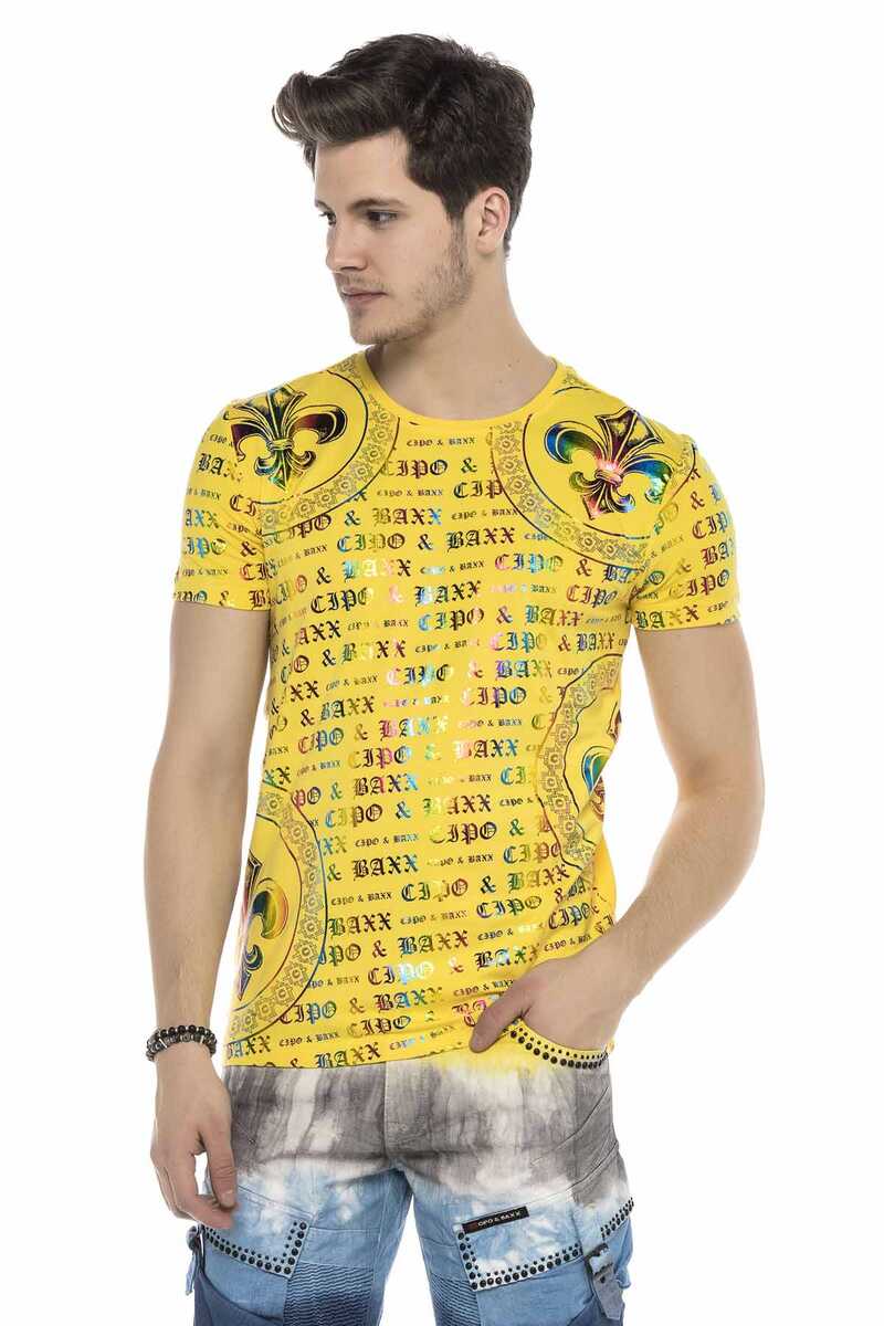 CT547 Gökkuşağı Renkli Parlak Tişört