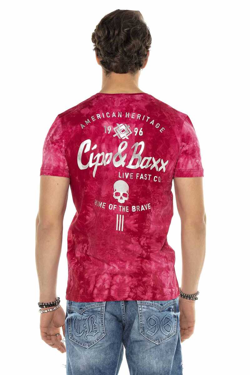 Erkek Sırtı Gothic Orman Desenli Tişört