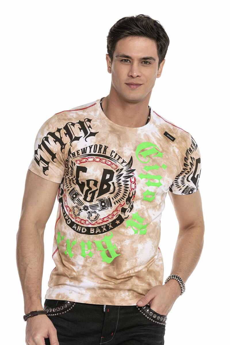 CT615 Batik Tasarımda Erkek Tişört