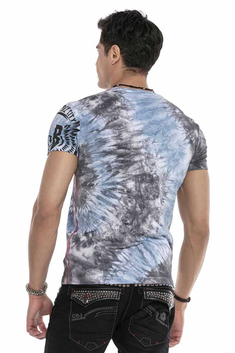 CT641 Neon Baskılı Desenli Tişört