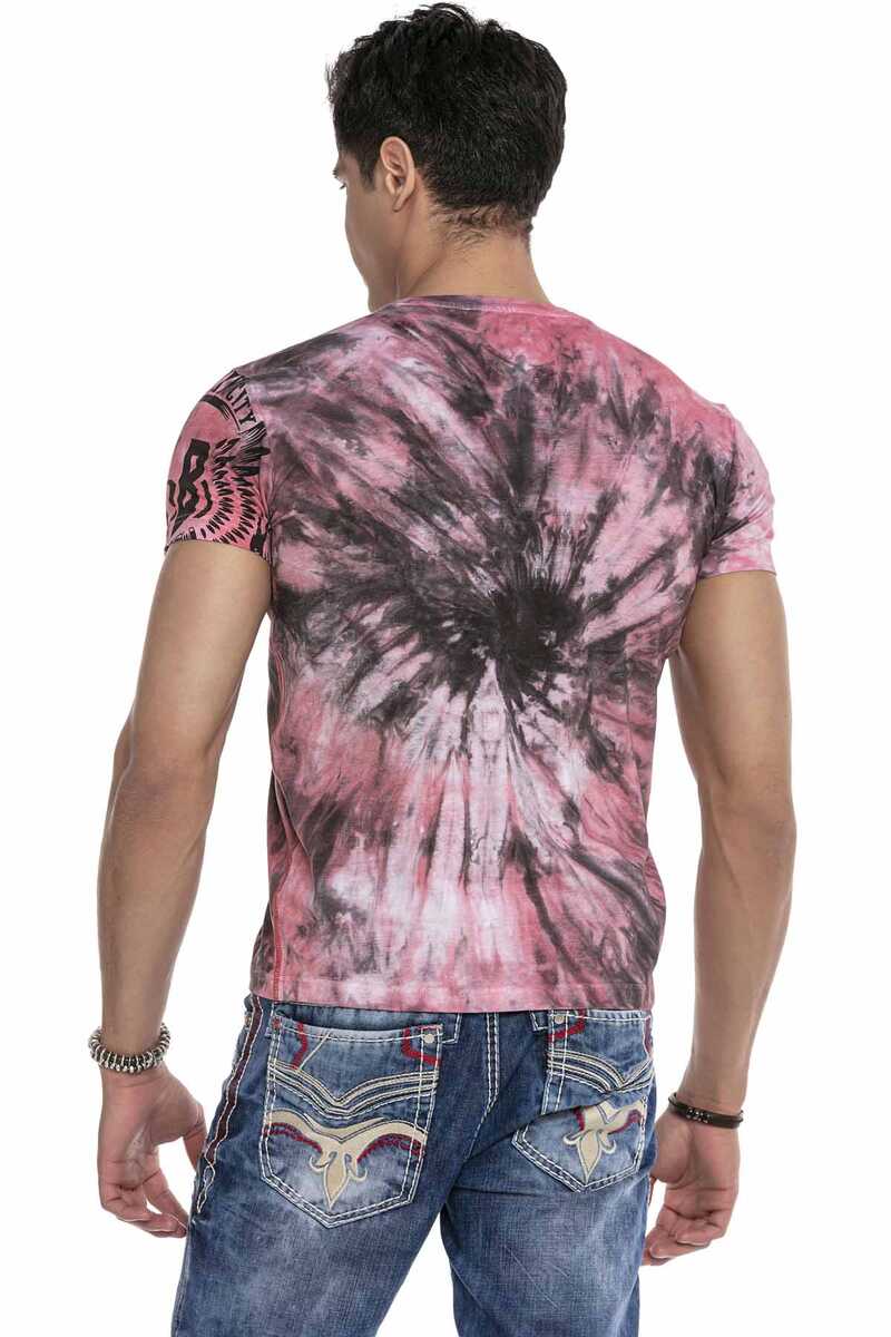 CT641 Neon Baskılı Desenli Tişört