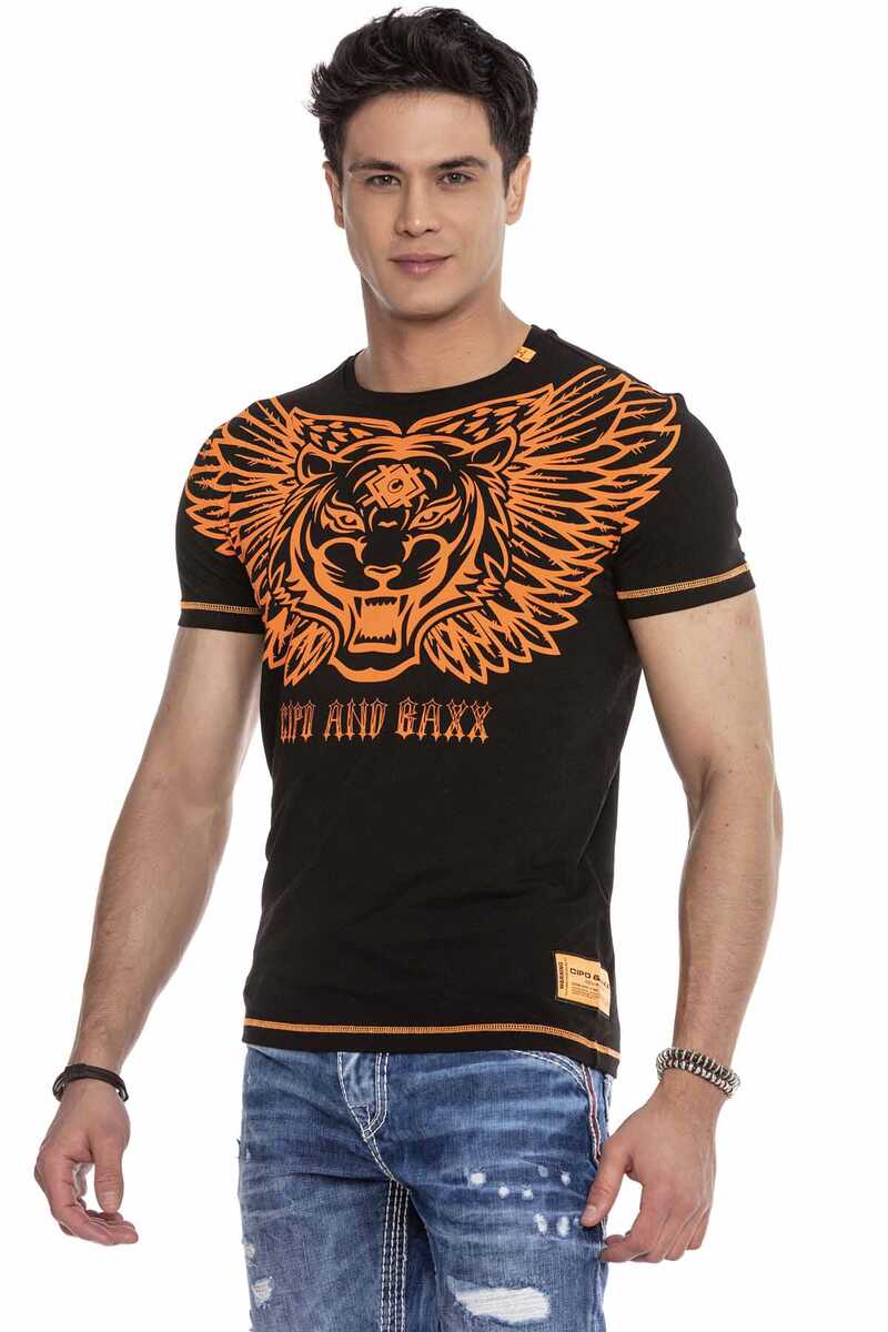 CT644 Neon Baskılı Erkek Tişört