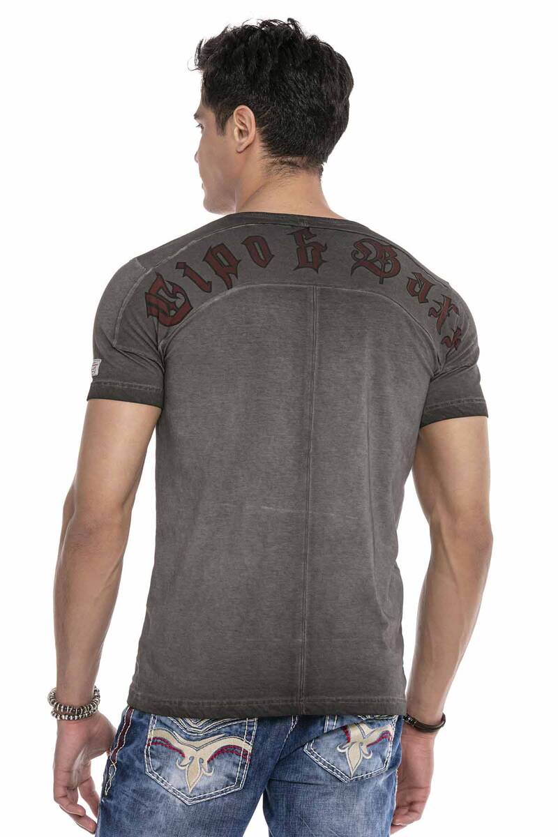 CT646 Rock Disiplin Erkek V Yaka Tişört