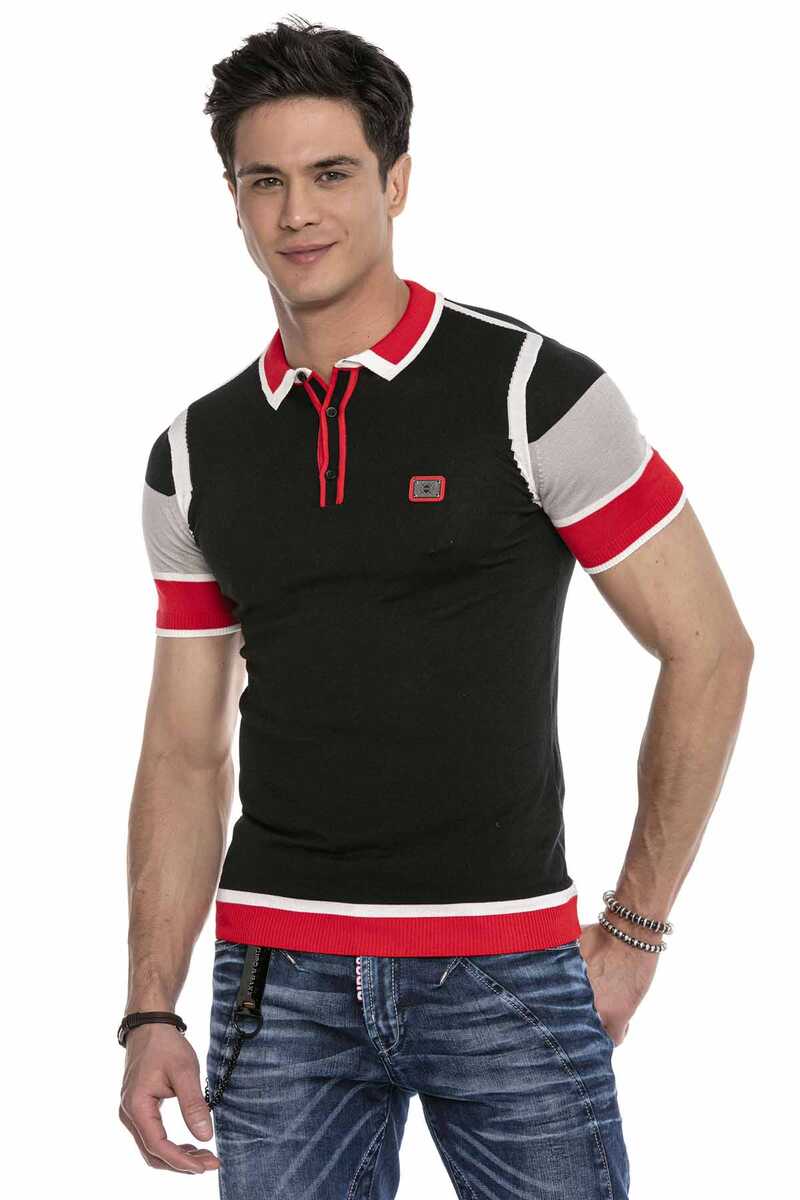 CT651 Kiremit Renk Triko Polo Yaka Tişört