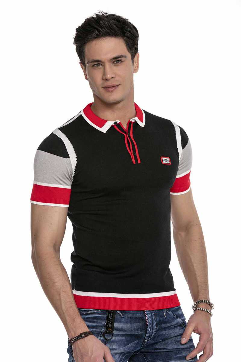 CT651 Kiremit Renk Triko Polo Yaka Tişört