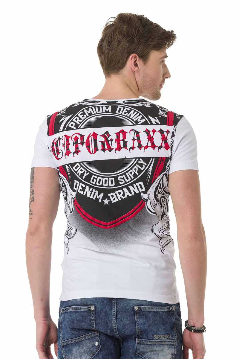 CT690 Desenli O Yaka Erkek Tişört