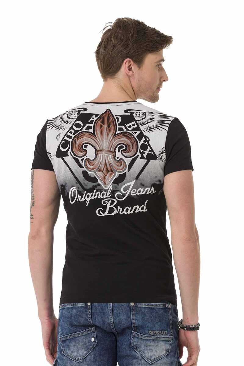 CT691 Lily Baskılı Erkek Tişört