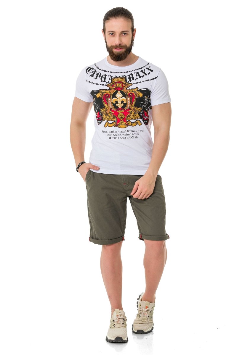 CT718 Panter Baskılı Tişört