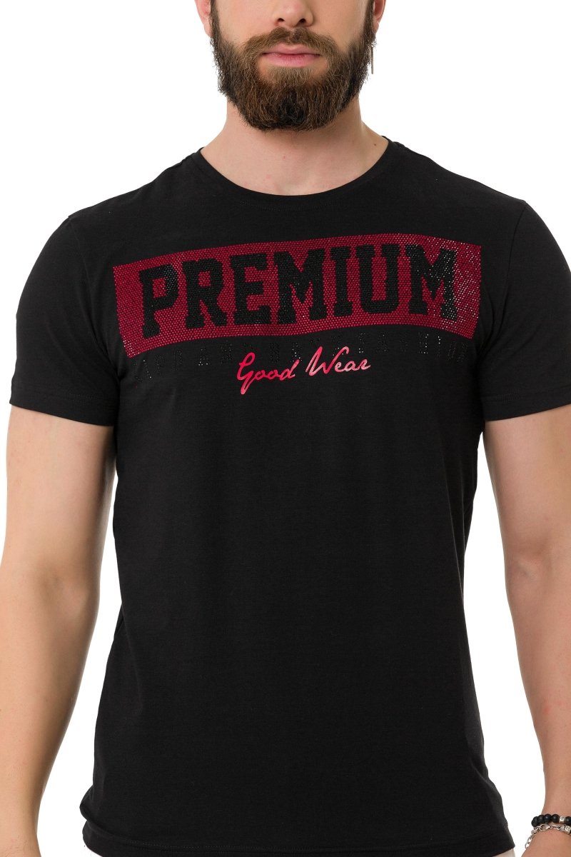 CT732 Taşlı Premium Tişört