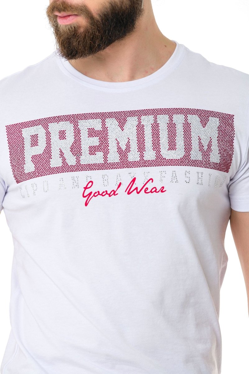 CT732 Taşlı Premium Tişört