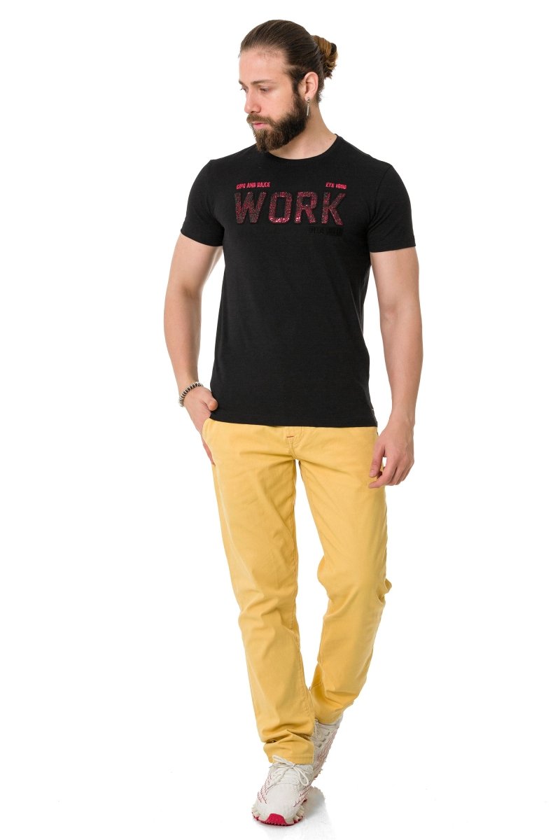 CT734 Parça Dolgu Kabartma Tişört