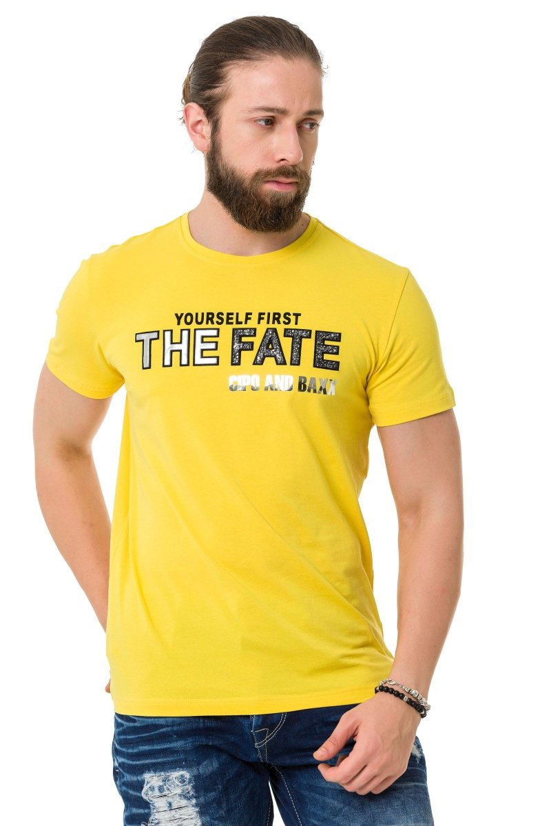 CT735 Parlak Kabartmalı Tişört