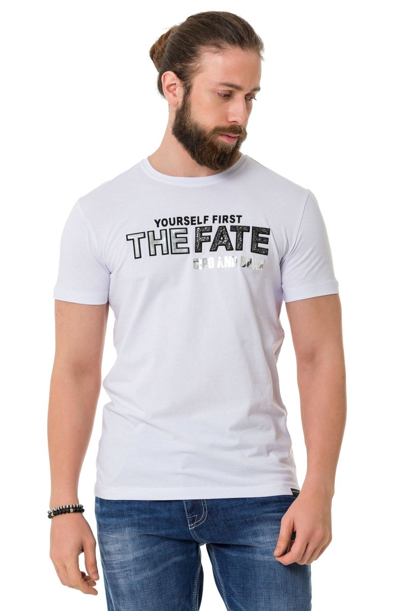 CT735 Parlak Kabartmalı Tişört