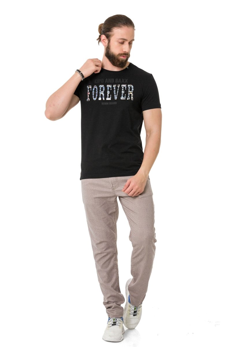 CT736 Parlak Kabartmalı Tişört