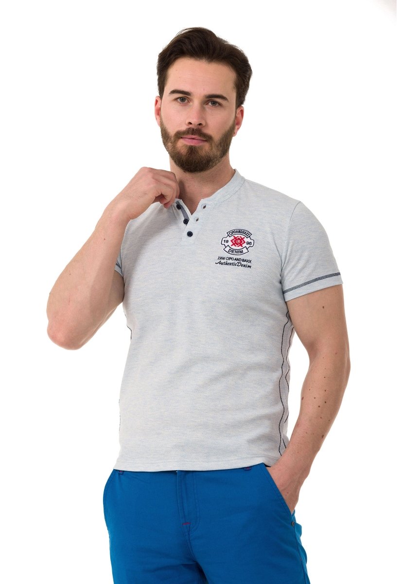 CT764 Buz Mavisi Erkek Tişört