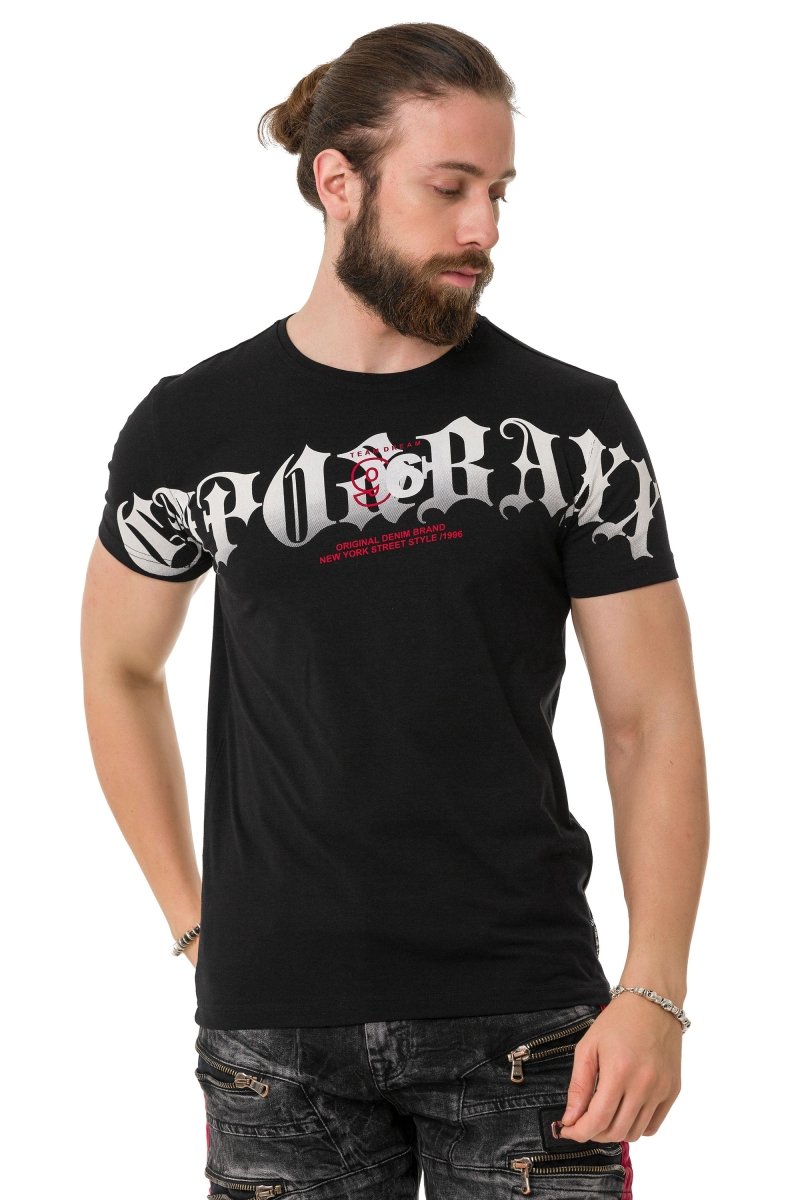 CT768 Men’s Printed T-Shirt with Bold Cipo & Baxx Logo