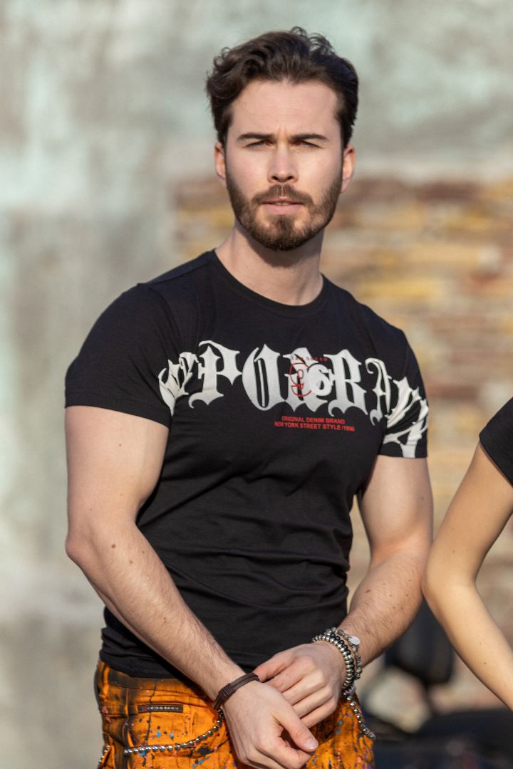 CT768 Men’s Printed T-Shirt with Bold Cipo & Baxx Logo