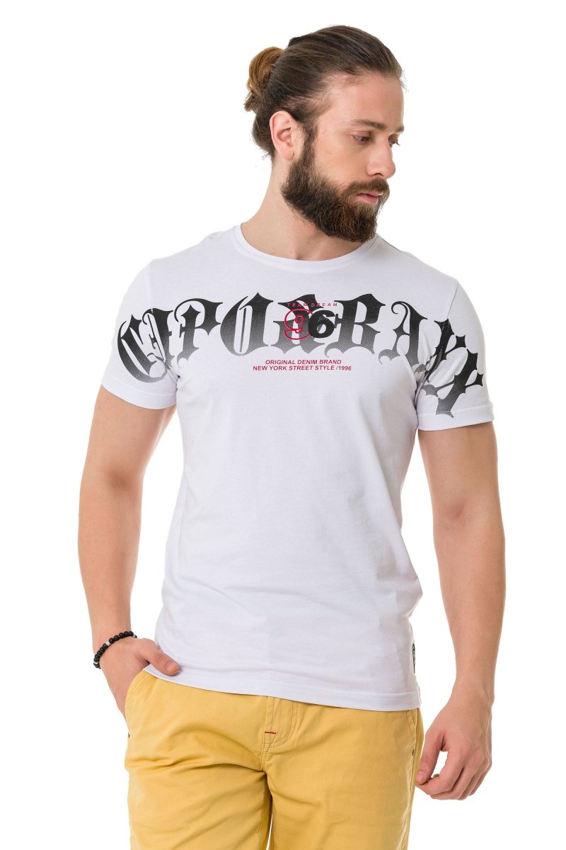 CT768 Men’s Printed T-Shirt with Bold Cipo & Baxx Logo
