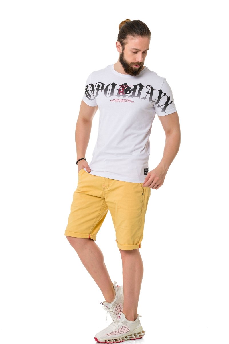 CT768 Men’s Printed T-Shirt with Bold Cipo & Baxx Logo